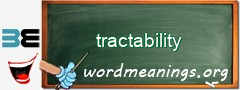 WordMeaning blackboard for tractability